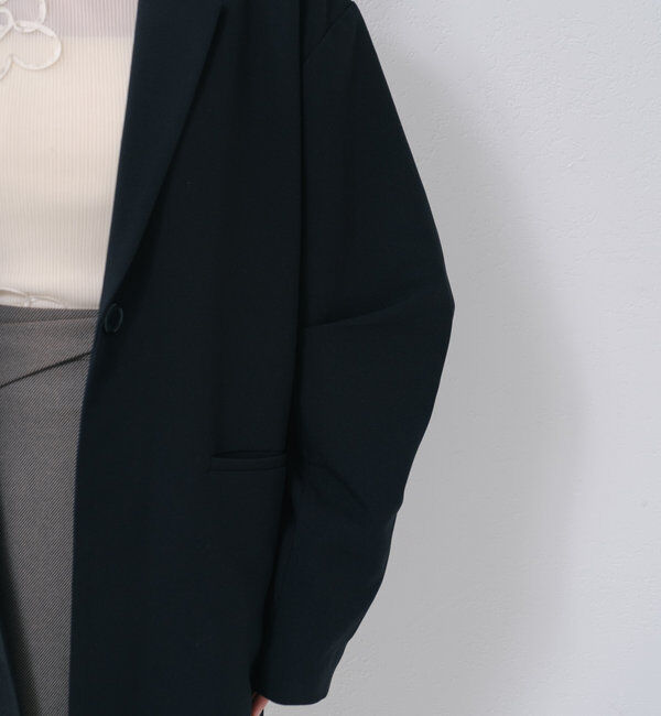  「【裏地あり/デザイン袖】デザインオーバージャケット」|ブルゾン・スタジャン|