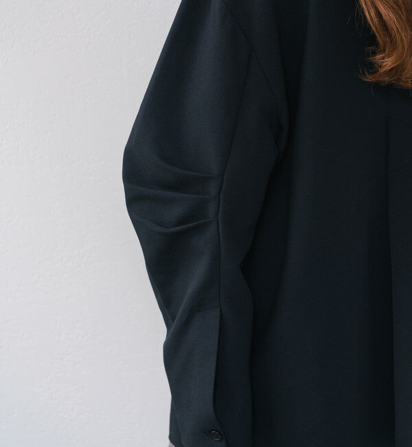  「【裏地あり/デザイン袖】デザインオーバージャケット」|ブルゾン・スタジャン|