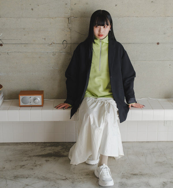  「【裏地あり/デザイン袖】デザインオーバージャケット」|ブルゾン・スタジャン|