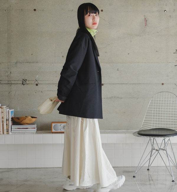  「【裏地あり/デザイン袖】デザインオーバージャケット」|ブルゾン・スタジャン|