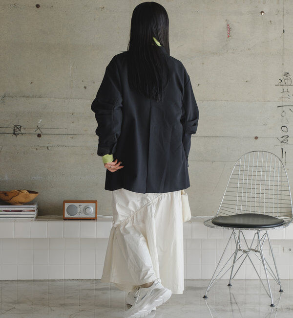  「【裏地あり/デザイン袖】デザインオーバージャケット」|ブルゾン・スタジャン|