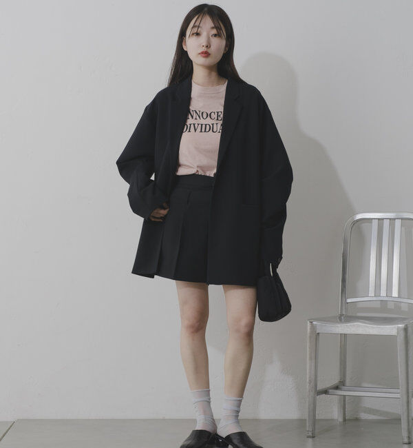  「【裏地あり/デザイン袖】デザインオーバージャケット」|ブルゾン・スタジャン|