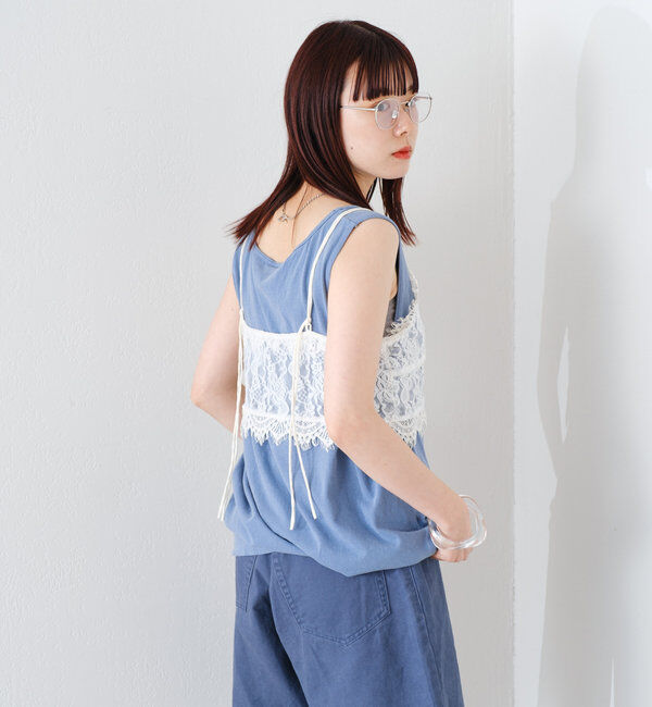  「*【WHIMSIC】サンフェードロゴタンクトップ」|キャミソール|