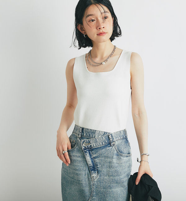 「《着心地が良い》ニットタンクトップ」|ニット・セーター|