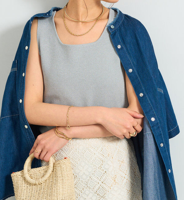  「《着心地が良い》ニットタンクトップ」|ニット・セーター|