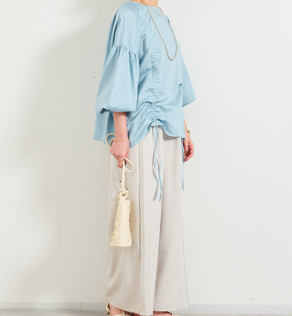  「ドロストシャーリングブラウス」|シャツ・ブラウス|