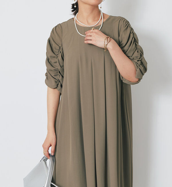  「ドレープシャーリングワンピース」|その他|