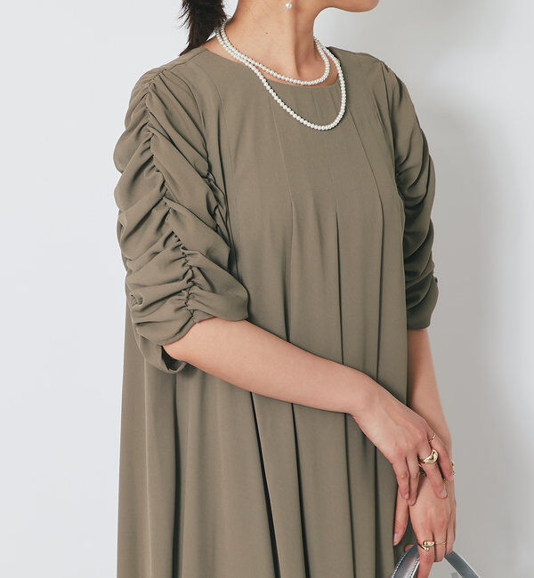  「ドレープシャーリングワンピース」|その他|