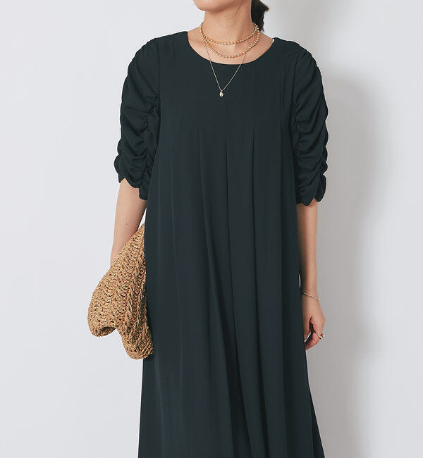  「ドレープシャーリングワンピース」|その他|