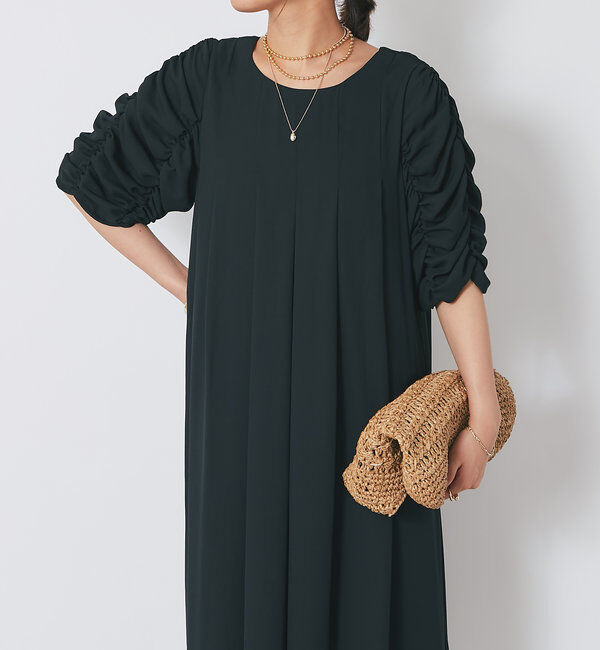  「ドレープシャーリングワンピース」|その他|