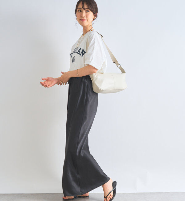  「【cache cache(カシュカシュ)】横長ソフトショルダーバッグ」|クラッチバッグ|