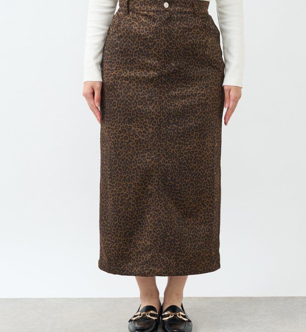  「《美シルエット◎》スエードナロースカート」|スカート|