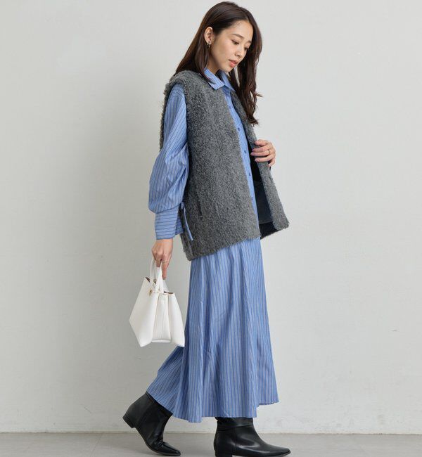  「《主役級アイテム◎》ストライプマーメイドシャツワンピース」|その他|