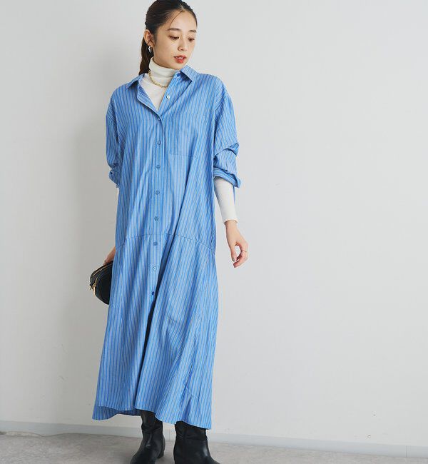  「《主役級アイテム◎》ストライプマーメイドシャツワンピース」|その他|