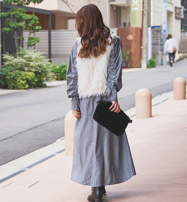  「《主役級アイテム◎》ストライプマーメイドシャツワンピース」|その他|