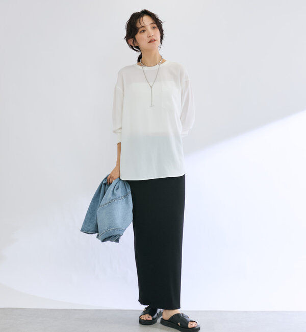  「予約【新色追加/マイナス3kg/レビュー高評価☆】リブタイトスカート」|スカート|