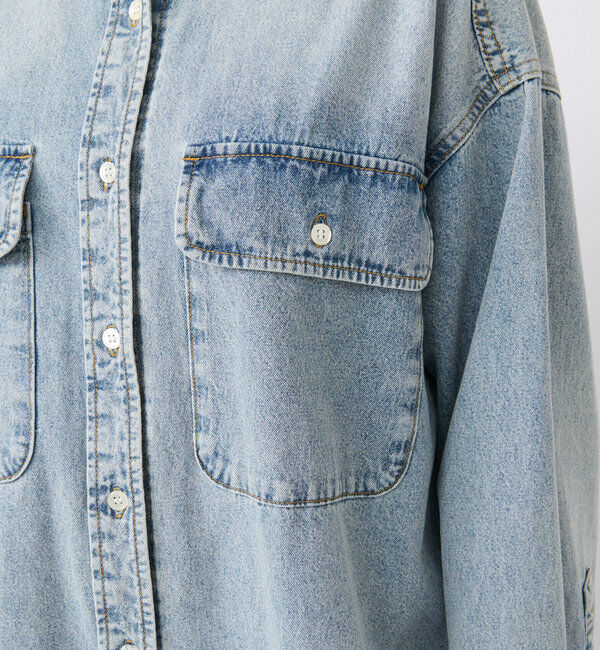  「【ベストセラー】【MONN.:.(モン)】ビッグデニムシャツ」|シャツ・ブラウス|