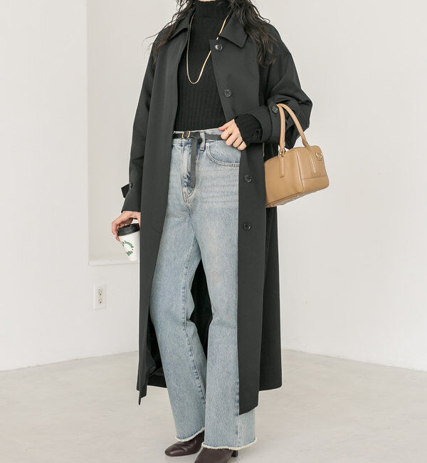  「【MONN.:. (モン)】フレアデニム」|デニム|