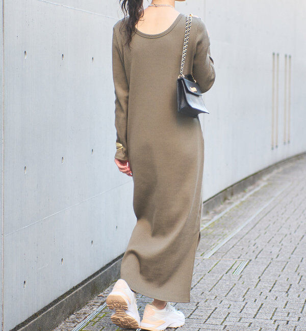  「【全骨格細見え】2WAYロングリブワンピース」|ワンピース|