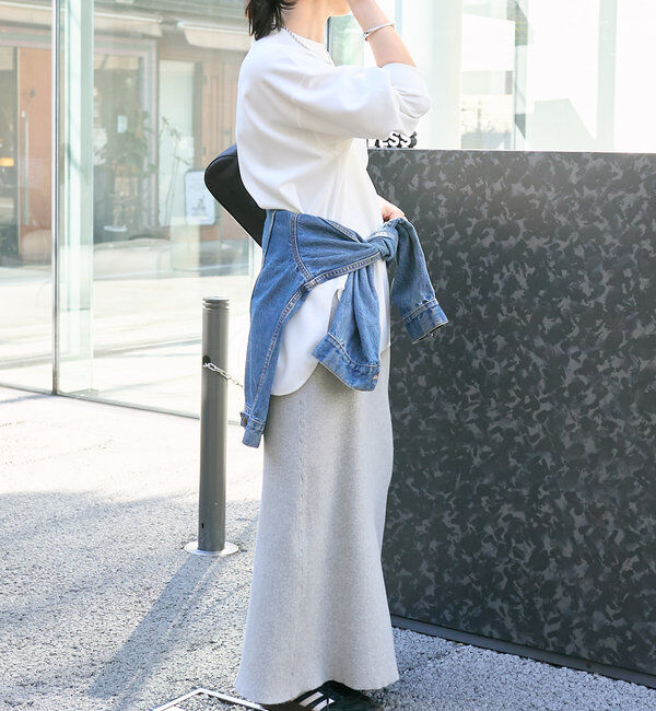  「【ウォッシャブル/しわになりにくい】カットジョーゼットプルオーバー」|Tシャツ・カットソー|