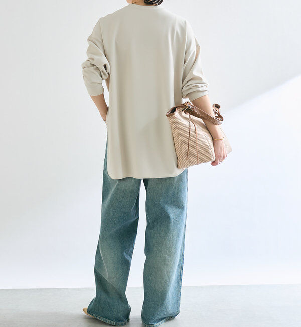  「【ウォッシャブル/しわになりにくい】カットジョーゼットプルオーバー」|Tシャツ・カットソー|