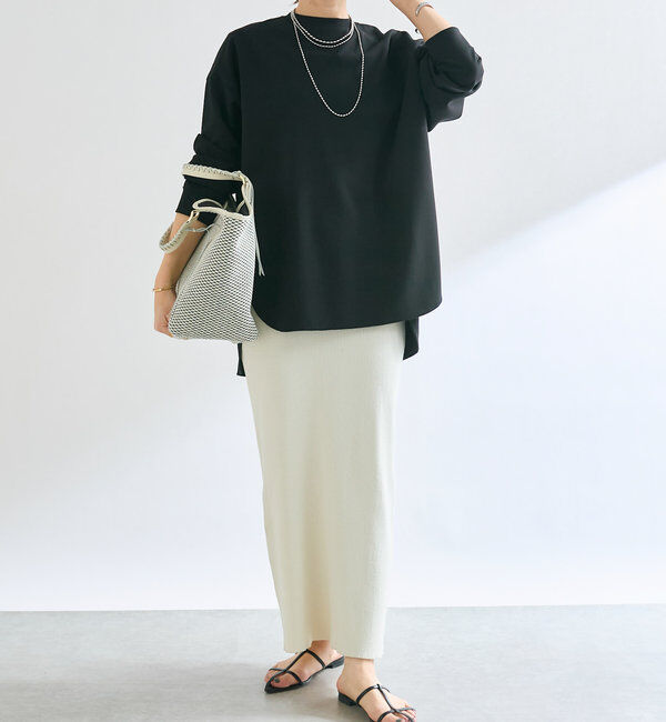  「【ウォッシャブル/しわになりにくい】カットジョーゼットプルオーバー」|Tシャツ・カットソー|