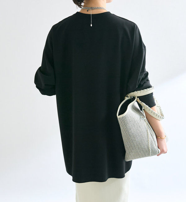  「【ウォッシャブル/しわになりにくい】カットジョーゼットプルオーバー」|Tシャツ・カットソー|