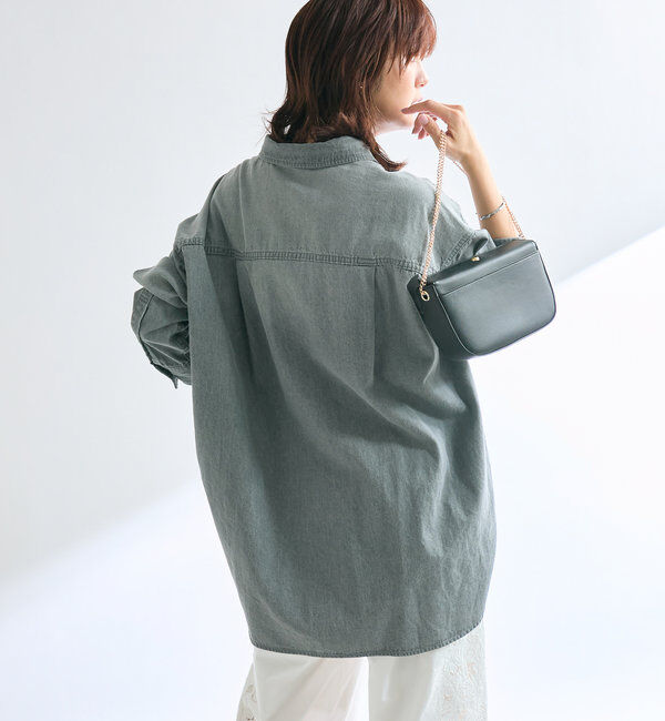  「【名品/リバイバル】【MONN.:.(モン)】Lightビッグデニムシャツ」|シャツ・ブラウス|