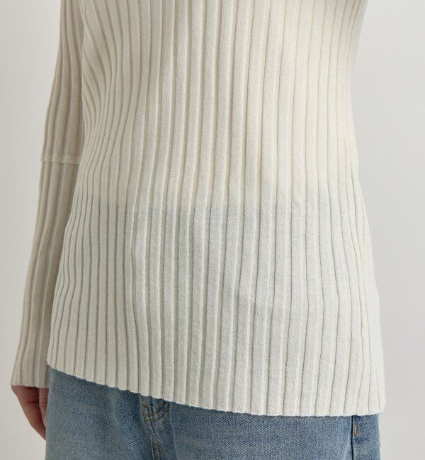  「【新色追加・リバイバル】シルクカシミヤリブニット」|ニット・セーター|