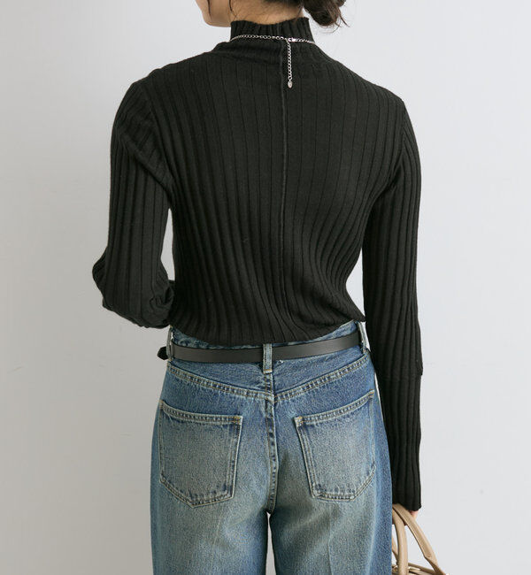  「【新色追加・リバイバル】シルクカシミヤリブニット」|ニット・セーター|