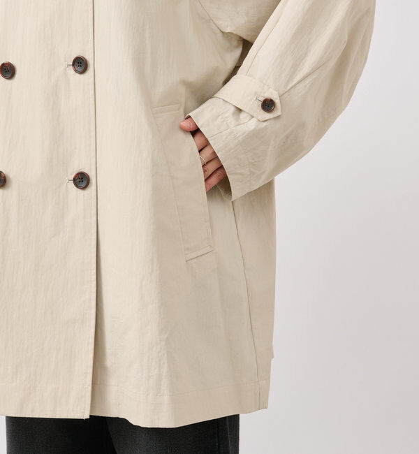  「【ラフに羽織れる】オーバーミドルトレンチコート」|トレンチコート|