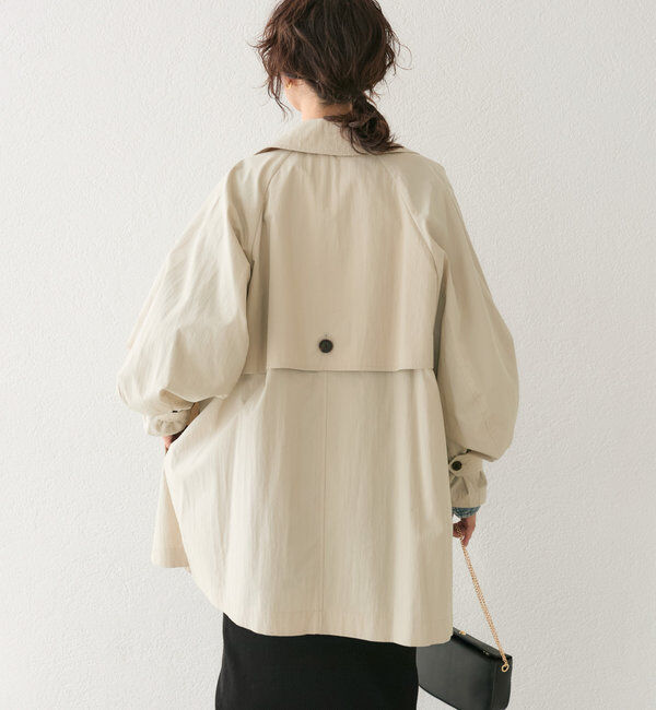  「【ラフに羽織れる】オーバーミドルトレンチコート」|トレンチコート|