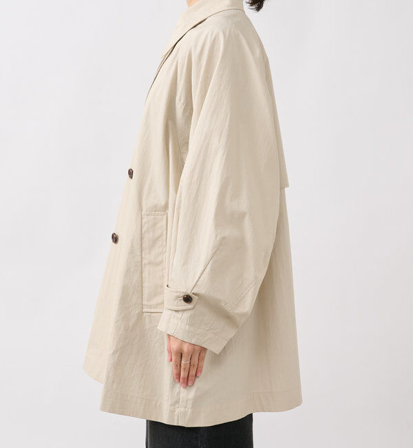  「【ラフに羽織れる】オーバーミドルトレンチコート」|トレンチコート|