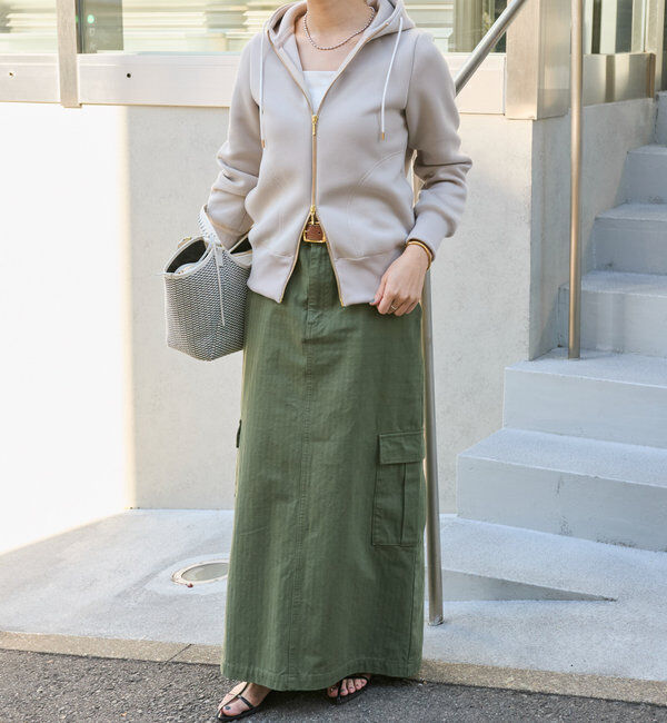  「【MONN.:.(モン)】カーゴマキシスカート」|スカート|