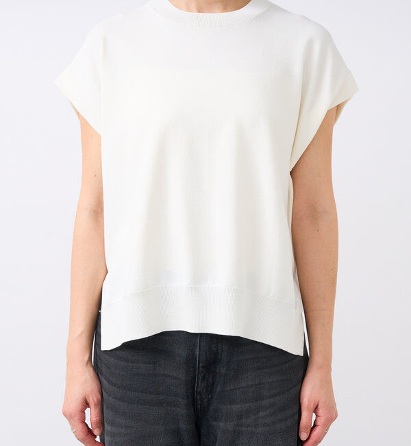  「【接触冷感】クールタッチショルダーニット」|ニット・セーター|