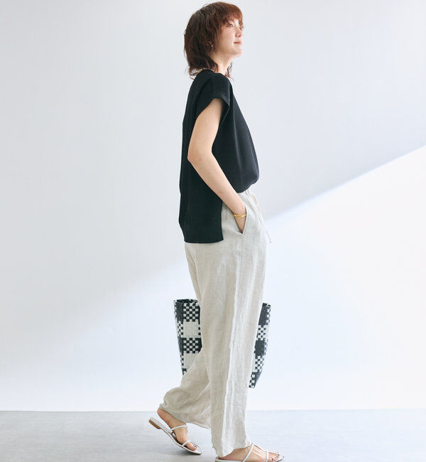  「【接触冷感】クールタッチショルダーニット」|ニット・セーター|