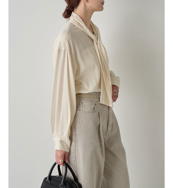  「キュプラボウタイブラウス」|シャツ・ブラウス|