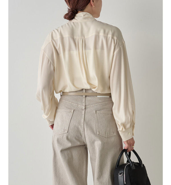  「キュプラボウタイブラウス」|シャツ・ブラウス|