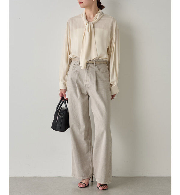  「キュプラボウタイブラウス」|シャツ・ブラウス|