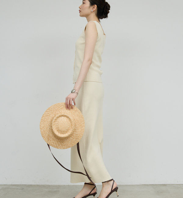  「【セットアップ対応】フレンチスリーブリブニット」|ニット・セーター|