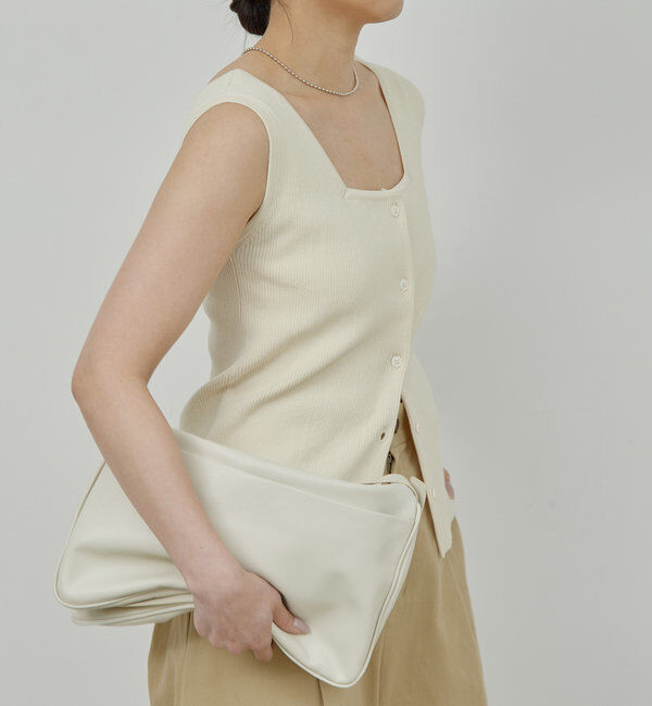  「【セットアップ対応】フレンチスリーブリブニット」|ニット・セーター|