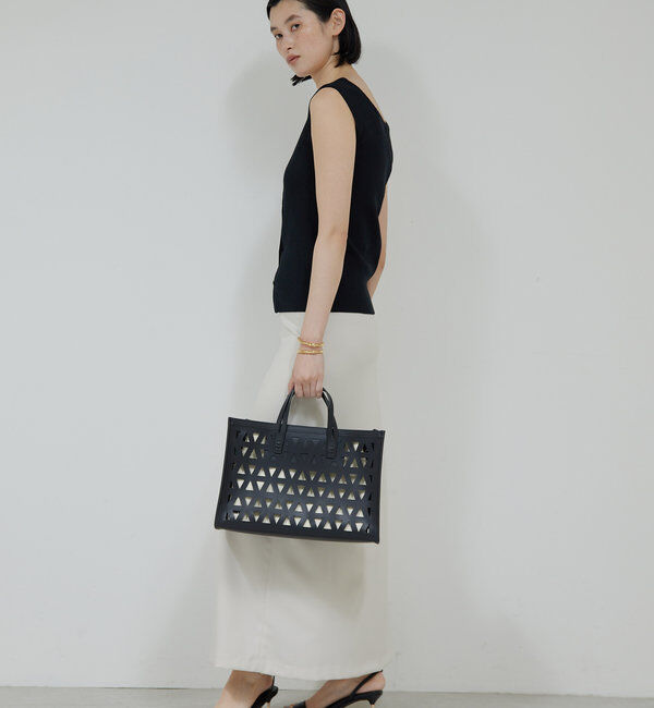  「【セットアップ対応】フレンチスリーブリブニット」|ニット・セーター|