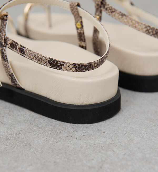  「【2.718】パイソンコードサンダル」|サンダル|