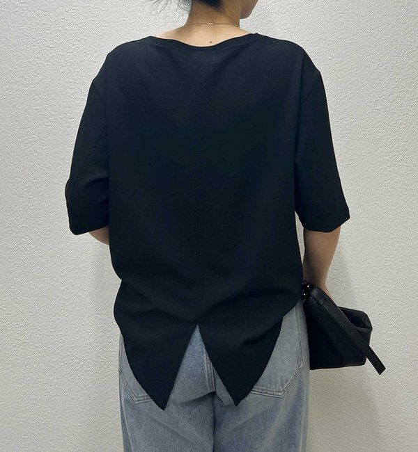  「バックスリットハーフスリーブブラウス」|シャツ・ブラウス|