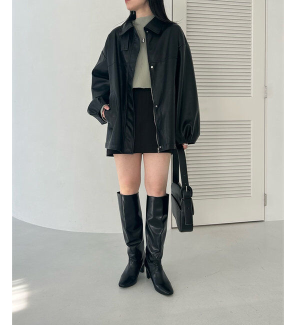  「【3色展開】フェイクレザージャケット」|その他|