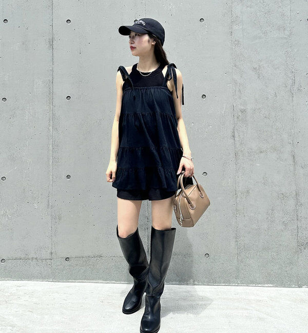  「[mline]肩リボンワンピース」|シャツ・ブラウス|