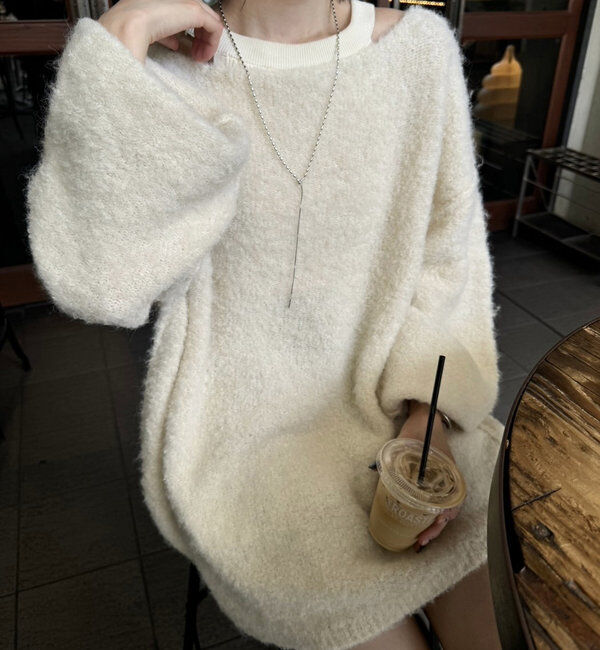  「【スタッフおすすめアイテム】ブークレMIXニット」|ニット・セーター|