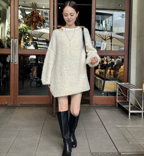  「【スタッフおすすめアイテム】ブークレMIXニット」|ニット・セーター|