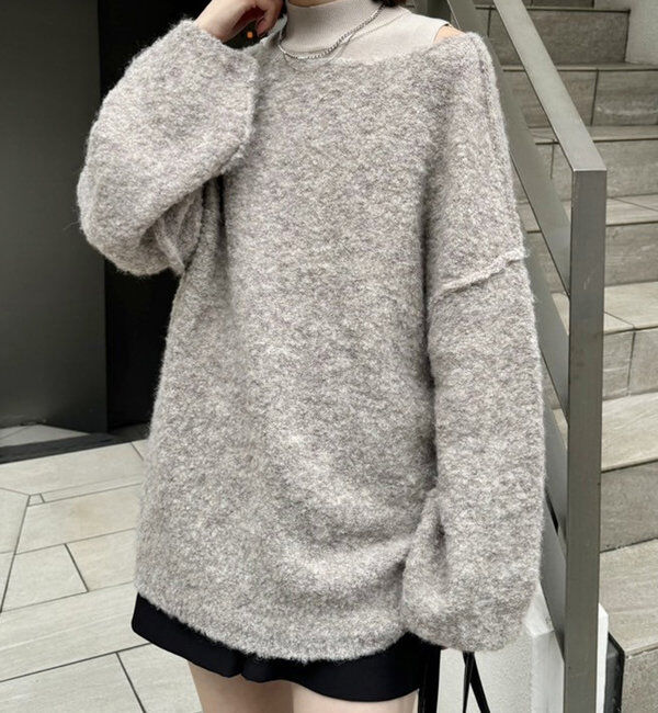  「【スタッフおすすめアイテム】ブークレMIXニット」|ニット・セーター|