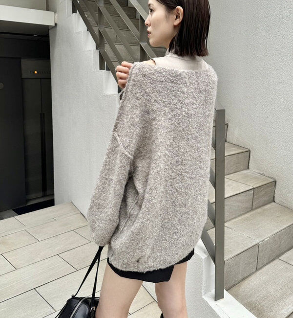  「【スタッフおすすめアイテム】ブークレMIXニット」|ニット・セーター|